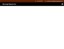 Tablet Screenshot of beverageexpress.biz